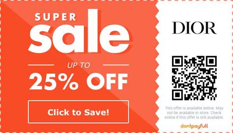 christian dior coupon codes.